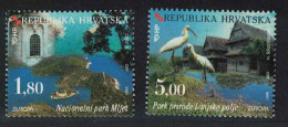 Croatia Stork Birds Europa Parks And Gardens 2v 1999 MNH SG#579-580 - Kroatien