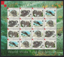 Croatia WWF Orsini's Viper Snake Sheetlet Of 4 Sets 1999 MNH SG#581-584 MI#500-503 Sc#391 A-d - Croatie