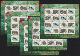Croatia WWF Orsini's Viper Snake 5 Sheetlets [A] 1999 MNH SG#581-584 MI#500-503 Sc#391 A-d - Kroatien
