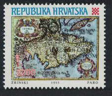 Croatia Istria Rijeka And Zadar Into Croatia 1993 MNH SG#253 - Croazia