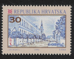 Croatia Dr. Ante Starcevic Street Gospic 1992 MNH SG#179 MI#198 - Croazia