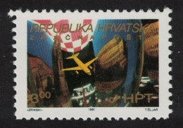 Croatia 'Caravelle' Jetliner Zagreb Cathedral Pula Amphitheatre 1991 MNH SG#156 MI#181 - Croatie