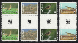 Cook Is. WWF Bristle-thighed Curlew Bird 4v Gutter Pairs WWF 2017 MNH SG#1927-1930 - Cookinseln