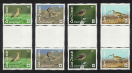 Cook Is. WWF Bristle-thighed Curlew Bird 4v Gutter Pairs 2017 MNH SG#1927-1930 - Cook Islands
