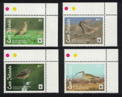 Cook Is. WWF Bristle-thighed Curlew Bird 4v Corners 2017 MNH SG#1927-1930 - Cookinseln