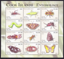 Cook Is. Insects Beetle Dragonfly Definitives Part 2 Sheetlet 2014 SG#MS1739 Sc#1503 - Cook Islands