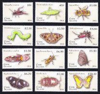 Cook Is. Insects Beetle Dragonfly Definitives Part 2 12v 2014 SG#1714-1737 Sc#1491-1502 - Cook Islands