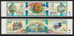 Cook Is. Football Olympic Games Barcelona 2 Strips 1992 MNH SG#1304-1309 Sc#1108-1109 - Cook Islands