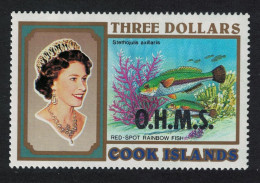 Cook Is. Spot Rainbow Fish Overprint 'O.H.M.S.' 1992 MNH SG#O66 - Cook Islands