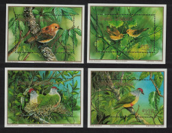Cook Is. WWF Endangered Birds 4 MSs 1989 MNH SG#MS1226 MI#Block 189-192 - Cookinseln