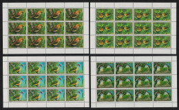 Cook Is. WWF Birds 4 Full Sheets 1989 MNH SG#1222-1225 MI#1278-1281 Sc#1016-1019 - Cook
