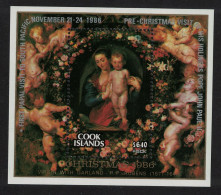 Cook Is. Visit Of Pope Rubens Paintings MS T2 1986 MNH SG#MS1089 - Cook