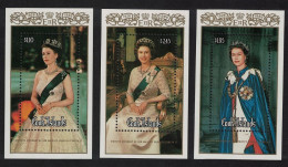 Cook Is. 60th Birthday Of Queen Elizabeth II 3 MSs 1986 MNH SG#MS1068 - Cookinseln