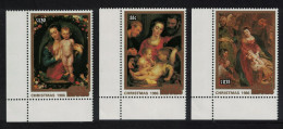 Cook Is. Paintings By Rubens Christmas 3v Corners 1986 MNH SG#1080-1082 - Cookinseln