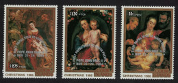 Cook Is. Visit Of Pope Rubens Paintings 1986 MNH SG#1085-1087 - Cook