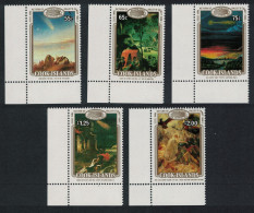 Cook Is. Appearance Of Halley's Comet Paintings Corners 1986 MNH SG#1058-1062 - Cook Islands