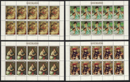 Cook Is. Painting Rubens Renoir Sheetlets 1985 MNH SG#1030-1033 - Cook