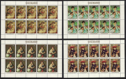 Cook Is. Painting Rubens Renoir Sheetlets 1985 MNH SG#1030-1033 - Cookinseln