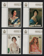 Cook Is. Life And Times Of The Queen Mother Corners 1985 MNH SG#1035-1038 - Cook