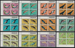 Cook Is. Save The Whale 12v Corner Blocks Of 4 1984 MNH SG#946-957 Sc#767-778 - Cookinseln