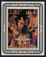 Cook Is. 'Madonna Of The Baldacchino' Painting By Raphael MS 1983 MNH SG#MS938e - Cook Islands