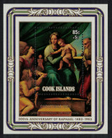 Cook Is. 'Madonna Of The Fish' Painting By Raphael MS 1983 MNH SG#MS938d - Cook