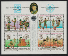 Cook Is. Scouts Lord Baden-Powell MS 1983 MNH SG#MS874 - Cook