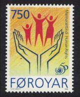 Faroe Is. Universal Declaration Of Human Rights 1998 MNH SG#348 - Féroé (Iles)