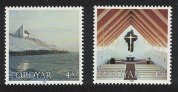 Faroe Is. Churches Christmas 2v 1998 MNH SG#349-350 - Féroé (Iles)