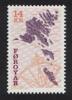 Faroe Is. Compass Rose Maps 14 Kr 1996 MNH SG#303 - Faroe Islands