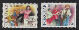Faroe Is. Europa Music Year 2v 1985 MNH SG#113-114 - Isole Faroer