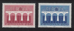 Faroe Is. Bridges Europa CEPT 2v 1984 MNH SG#94-95 - Isole Faroer