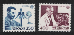 Faroe Is. Finsen Fleming Penicillin Europa CEPT 2v 1983 MNH SG#83-84 Sc#95-96 - Färöer Inseln