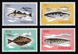 Faroe Is. Fish 4v 1983 MNH SG#85-88 Sc#97-100 - Faroe Islands