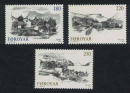 Faroe Is. Villages 3v 1982 MNH SG#71-73 Sc#83-85 - Isole Faroer