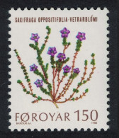 Faroe Is. Flowers Purple Saxifrage 1980 MNH SG#49 MI#50 - Färöer Inseln