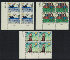 Faroe Is. International Year Of Child 3v Corner Blocks Of 4 1979 MNH SG#44-46 Sc#45-47 - Färöer Inseln