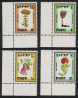 Ethiopia Flowers 4v Corners 1984 MNH SG#1284-1287 - Äthiopien