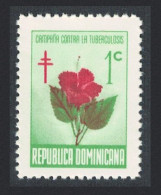 Dominican Rep. Hibiscus Tuberculosis Relief Fund 1966 MNH SG#963 - Dominikanische Rep.