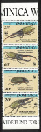 Dominica WWF Hercules Beetle Strip Of 4v 1994 MNH SG#1799-1802 MI#1804-1807 Sc#1647-1650 - Dominique (1978-...)