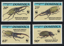 Dominica WWF Hercules Beetle 4v 1994 MNH SG#1799-1802 MI#1804-1807 Sc#1647-1650 - Dominique (1978-...)