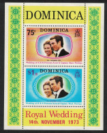 Dominica Royal Wedding Princess Anne MS 1973 MNH SG#MS396 - Dominique (...-1978)