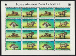 Djibouti WWF Eritrean Warthog Sheetlet Of 4 Sets 2000 MNH SG#1192-1195 MI#678-681 Sc#795 A-d - Djibouti (1977-...)