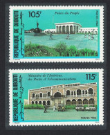 Djibouti Public Buildings 2v 1986 MNH SG#983-984 - Djibouti (1977-...)