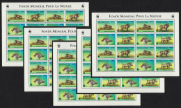 Djibouti WWF Eritrean Warthog 5 Sheetlets [A] 2000 MNH SG#1192-1195 MI#678-681 Sc#795 A-d - Djibouti (1977-...)