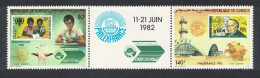 Djibouti Philexfrance Stamp Exhibition Paris Strip Of 2 1982 MNH SG#847-848 - Djibouti (1977-...)