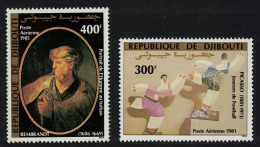 Djibouti Rembrandt Picasso Paintings 2v 1981 MNH SG#822-823 MI#311 - Djibouti (1977-...)