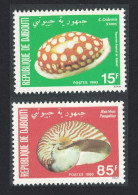 Djibouti Shells 2v 1980 MNH SG#793-794 - Djibouti (1977-...)