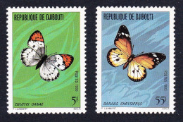 Djibouti Butterflies 2v 1980 MNH SG#780-781 Sc#511-512 - Djibouti (1977-...)