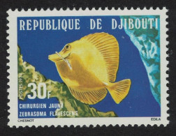 Djibouti Yellow Tang Fish 30f 1978 MNH SG#744 - Gibuti (1977-...)